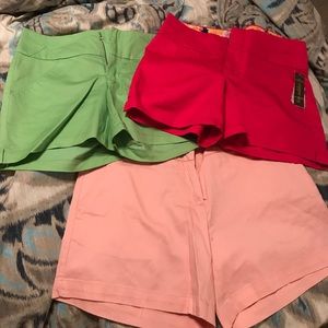 3 pairs of shorts