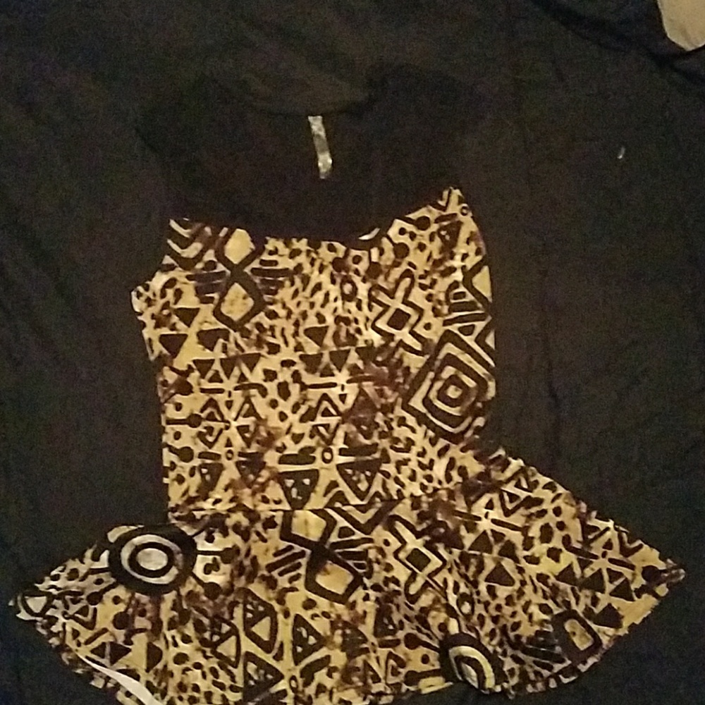 Cute peplum tank top