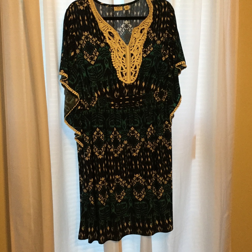 Blue print dress 18/20