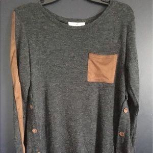 Long Sleeve Side Button Sweater