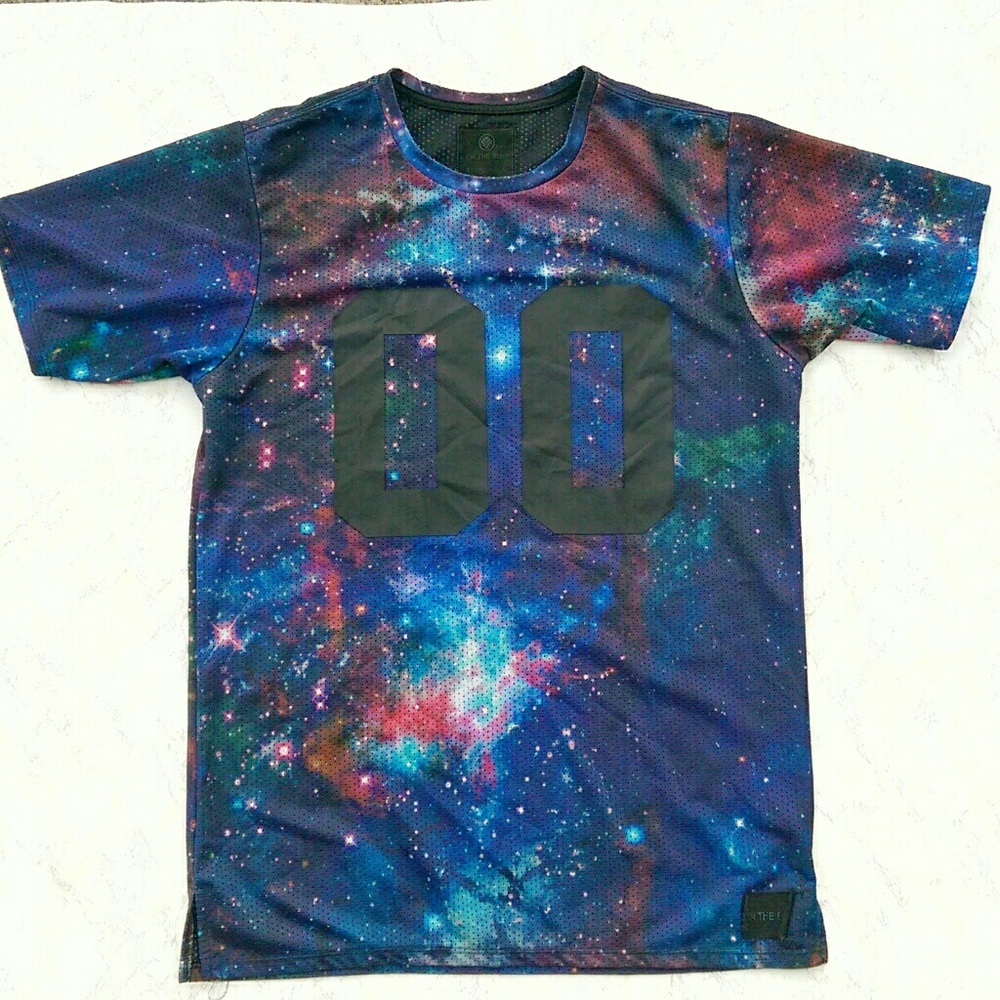 Pacsun Galaxy mesh Jersey Tee