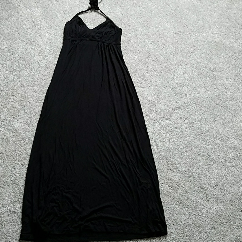 Express halter maxi dress