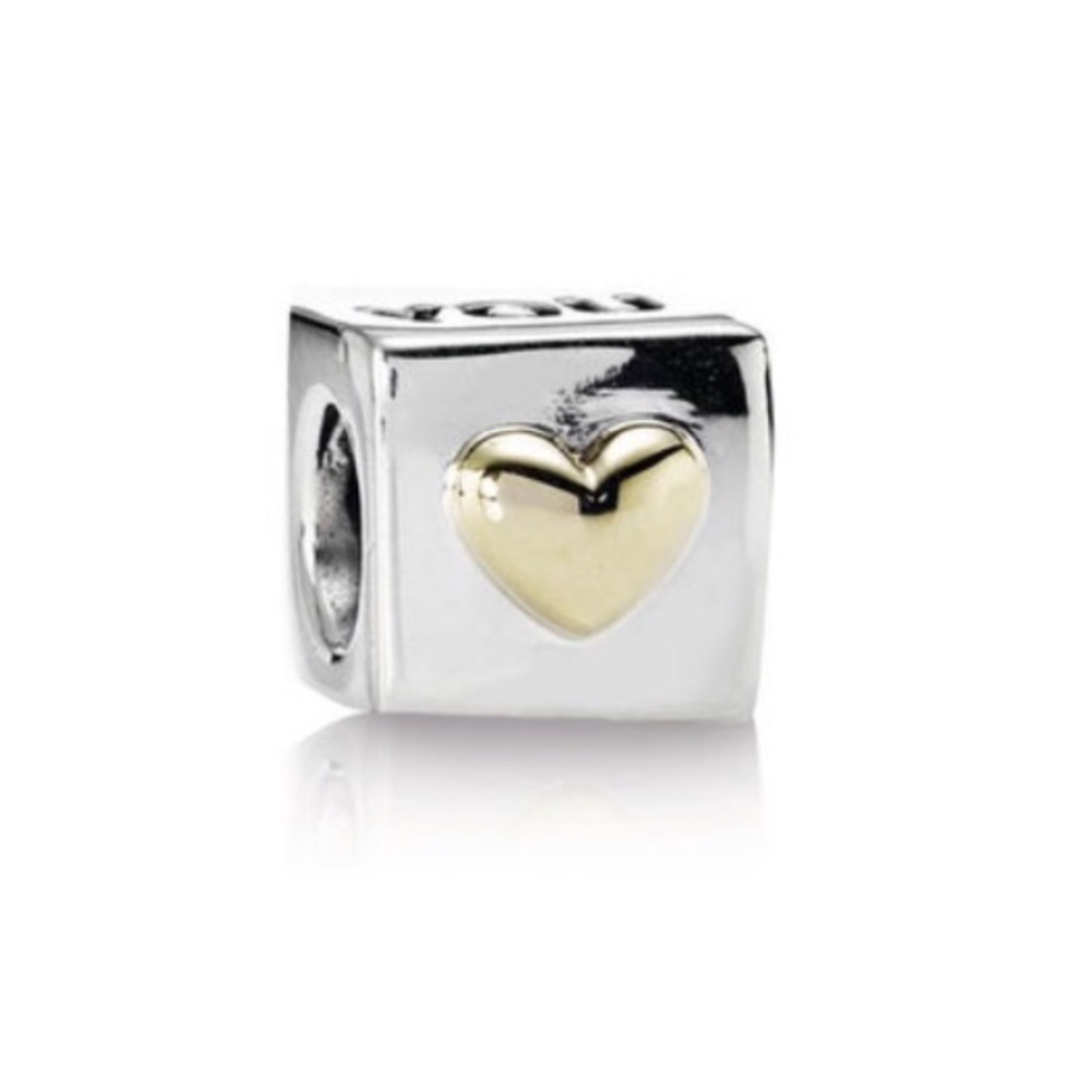 Pandora I Love You Charm with 14k gold heart 💛