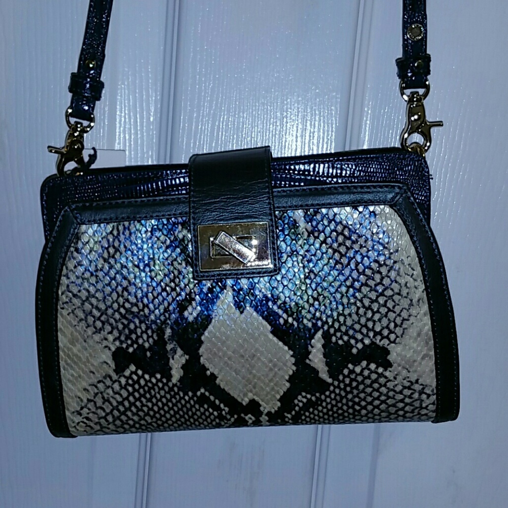 Brahmin alena arctic crossbody bag/purse.