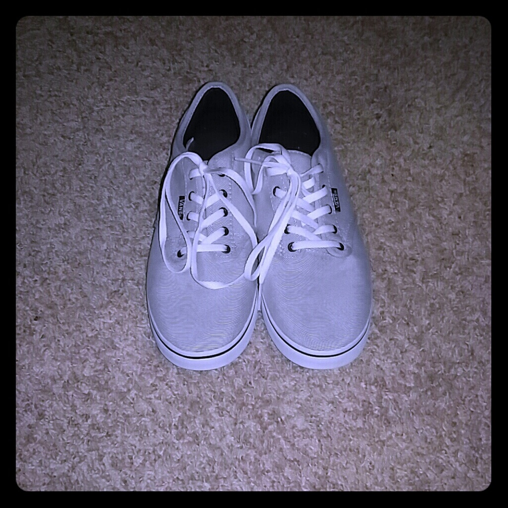 Grey and white vans