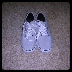 Grey and white vans