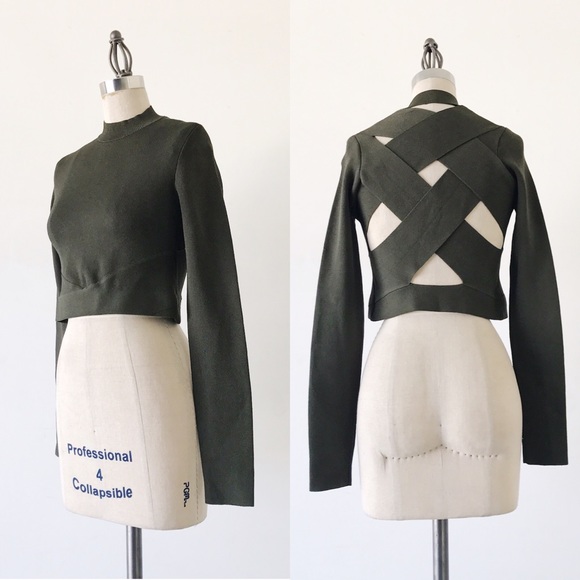 RACHEL Rachel Roy Tops - RACHEL ROY | Exposed Cross Back Crop Top