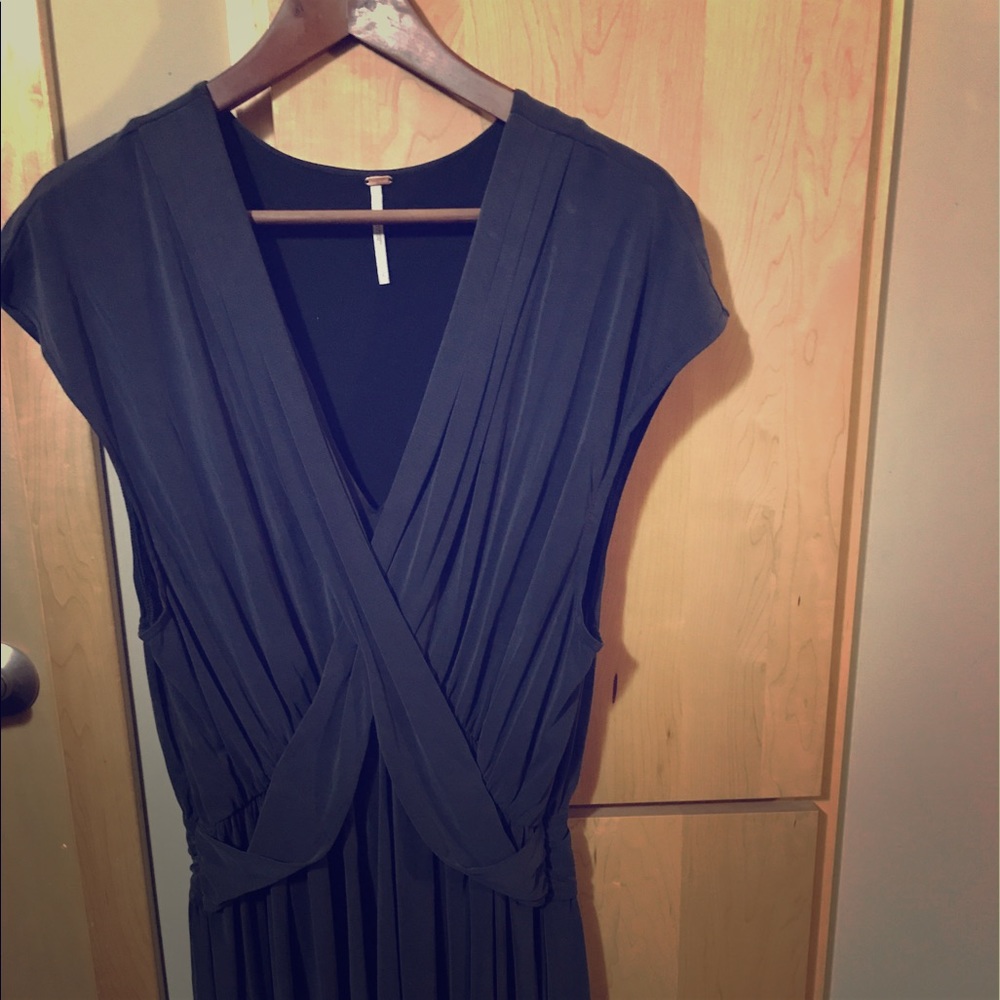 Free People Purple Silk Dress