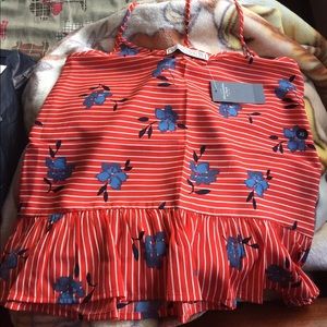 abercrombie floral tank top
