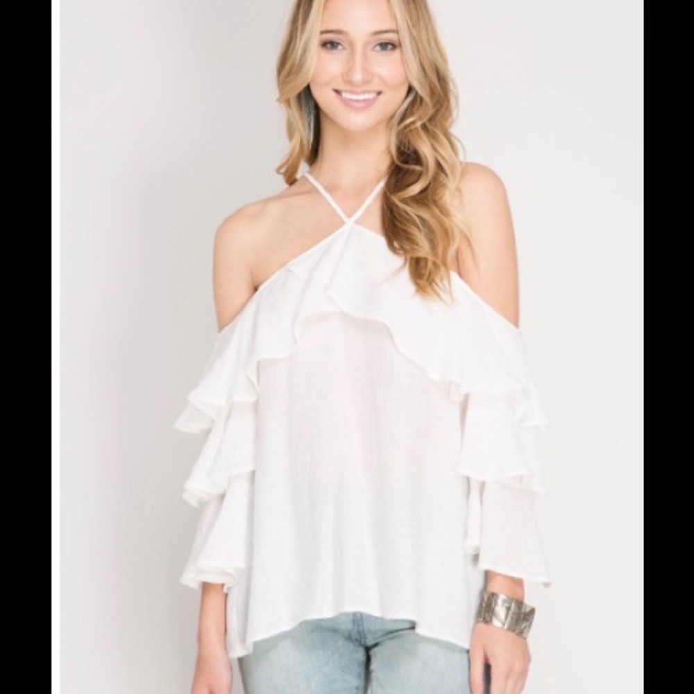 ☀️Ruffled Halter Top☀️