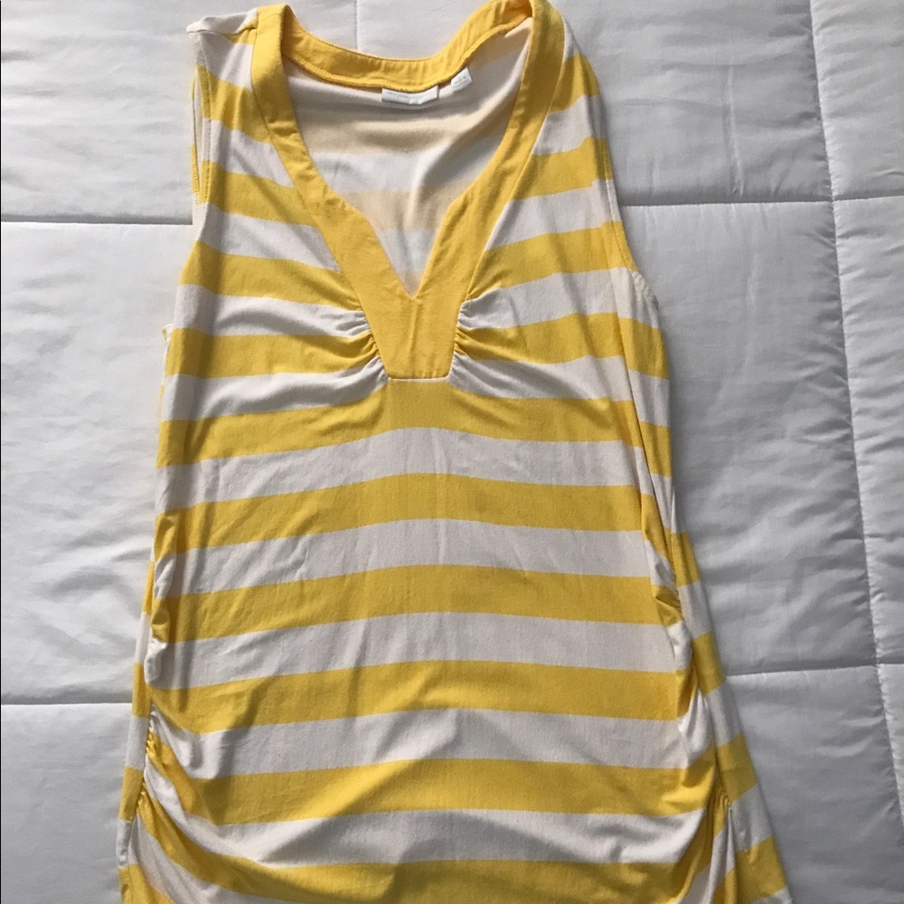 Yellow stripes top