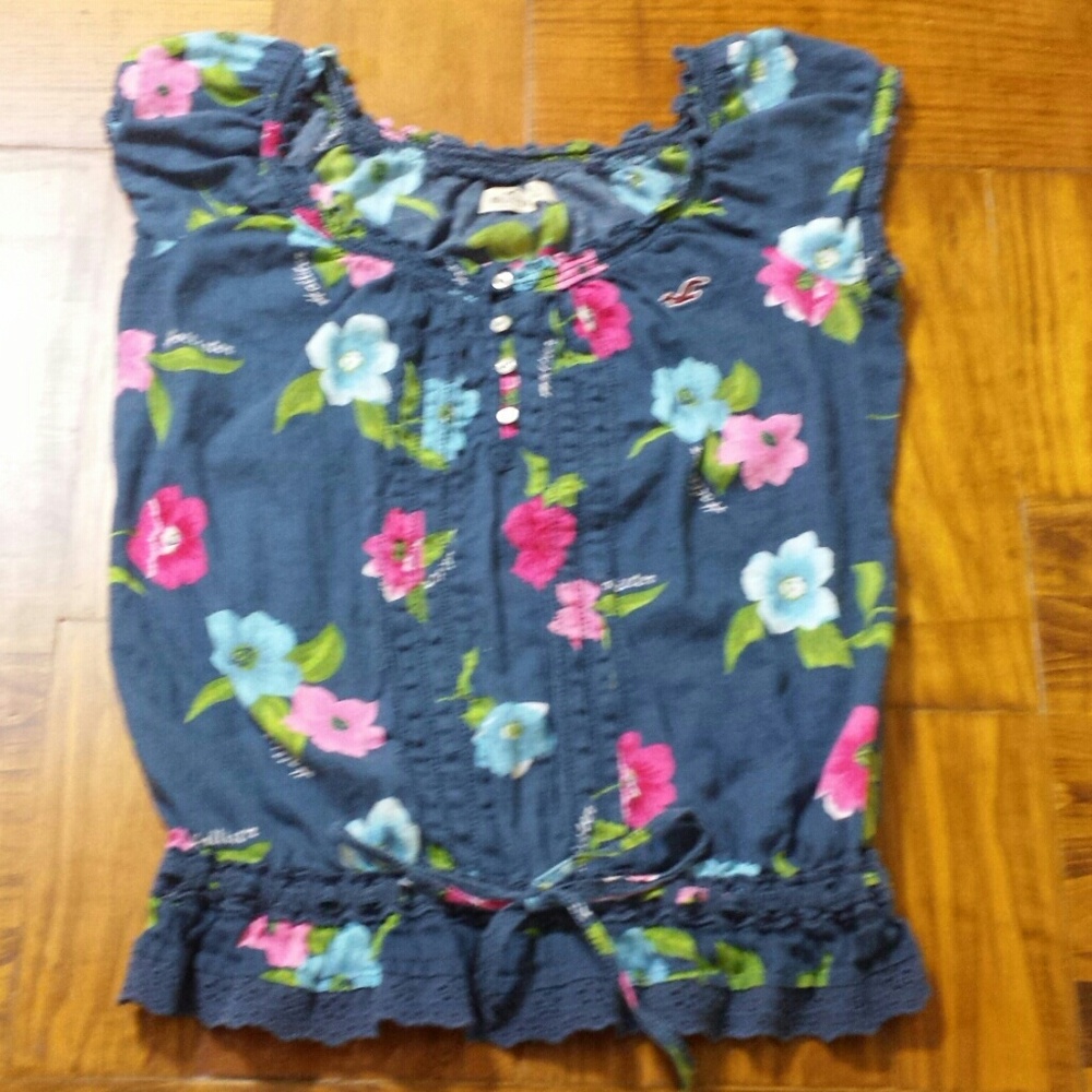 Flower Printed Hollister Blouse