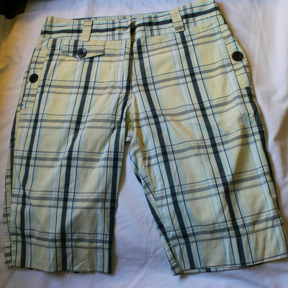 Lija Plaid Bermuda Shorts