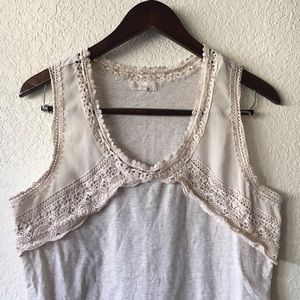 Adiva Tops - ADIVA lace embellished tank top Adiva Tops - ADIVA lace embellished tank top