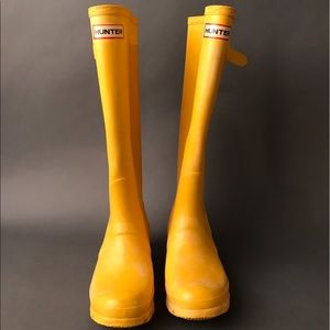 Yellow Hunter Boots
