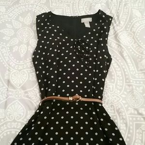 Black Polka-dot Dress