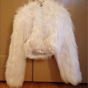 Light up fur rave jacket