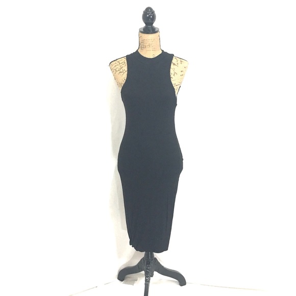 Dresses & Skirts - Black high neck midi dress