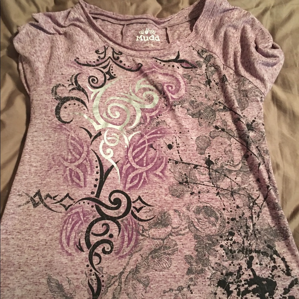 Middle Casual t-shirt longer in back