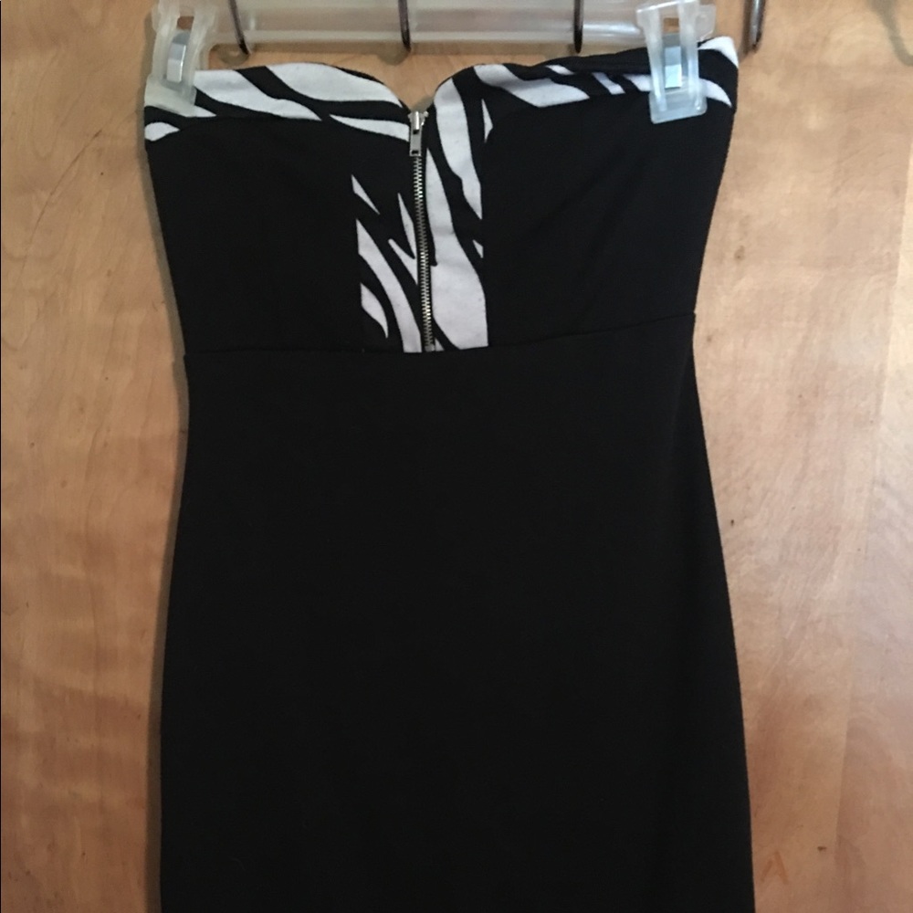 Zebra print short dress