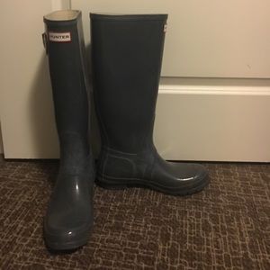 Tall Hunter Rain Boots, great condition!