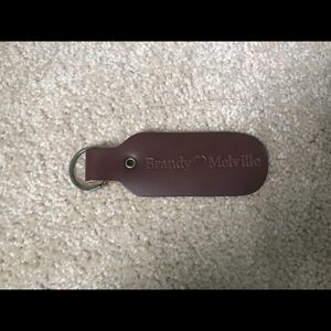 Brandy Melville leather keychain