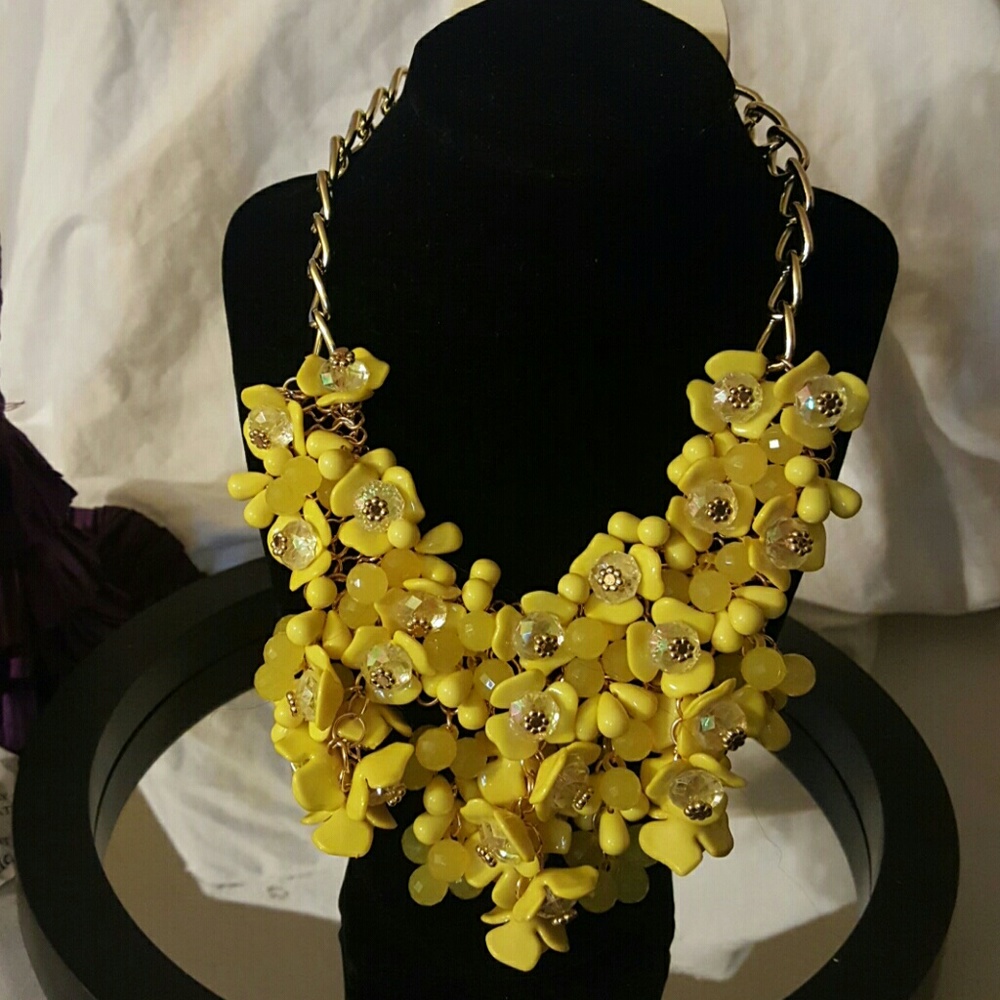 Vibrant yellow Necklace Set