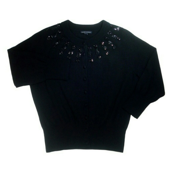 Sold*****Banana Republic Stone beaded cardigan - Picture 2 of 5