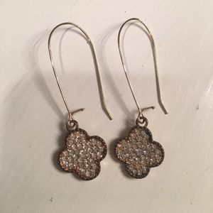 Francesca's Collections Drop Clover Earrings