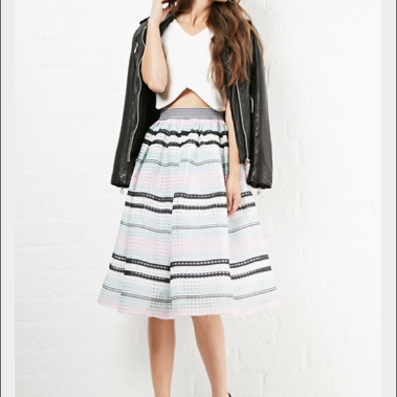 J.O.A. Los Angeles Dresses & Skirts - J.O.A. Mesh A line Skirt