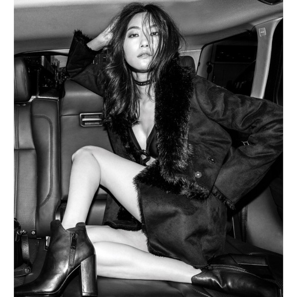 *ISO* Andrew Marc black Sarah wrap coat - Picture 2 of 2