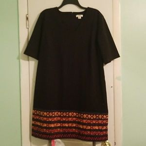 Black shift dress