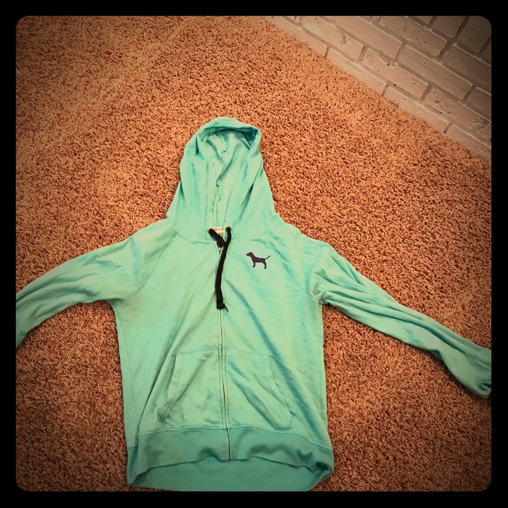 Pink Victoria secret hooded sweatshirt