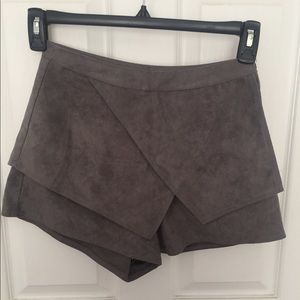 Faux suede skort from LF