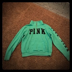 Pink Victoria secret half zip