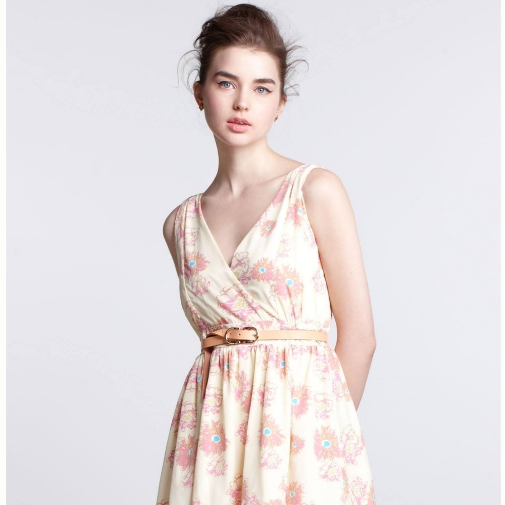 Anthropologie Buttercream-Hued Dress