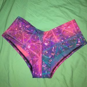 Little black diamond hologram laser bottoms