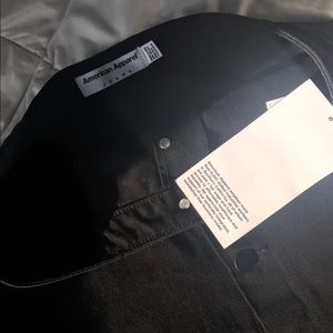 American Apparel // Black Denim Skirt