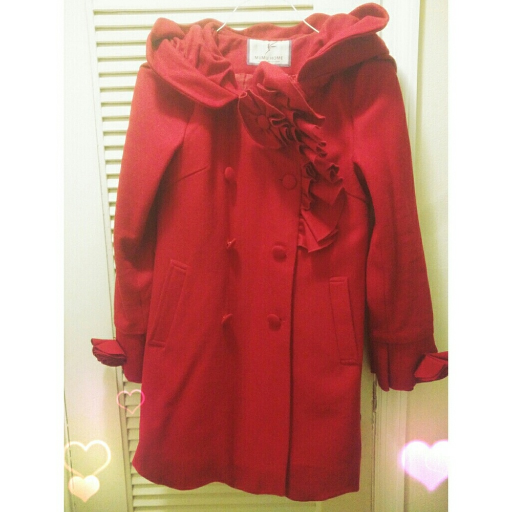 Flower Decorated Wool Jacket