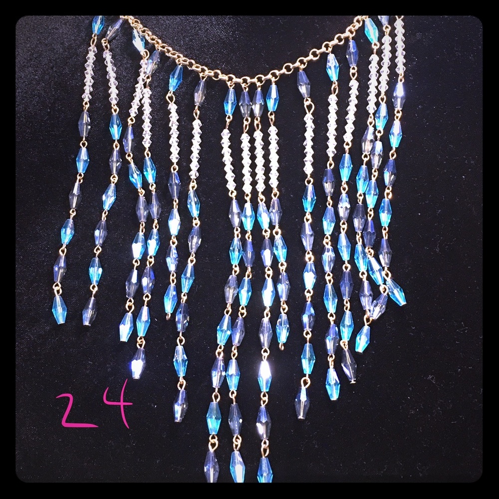 Beaded statement necklace