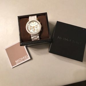 Like new MK Gold/White Watch