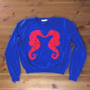 Blue and Red Nautical Crewneck