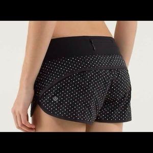 NWOT Lululemon Speed Short Polka Dot Size 2