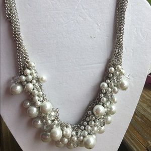 Pearl and silver Necklace