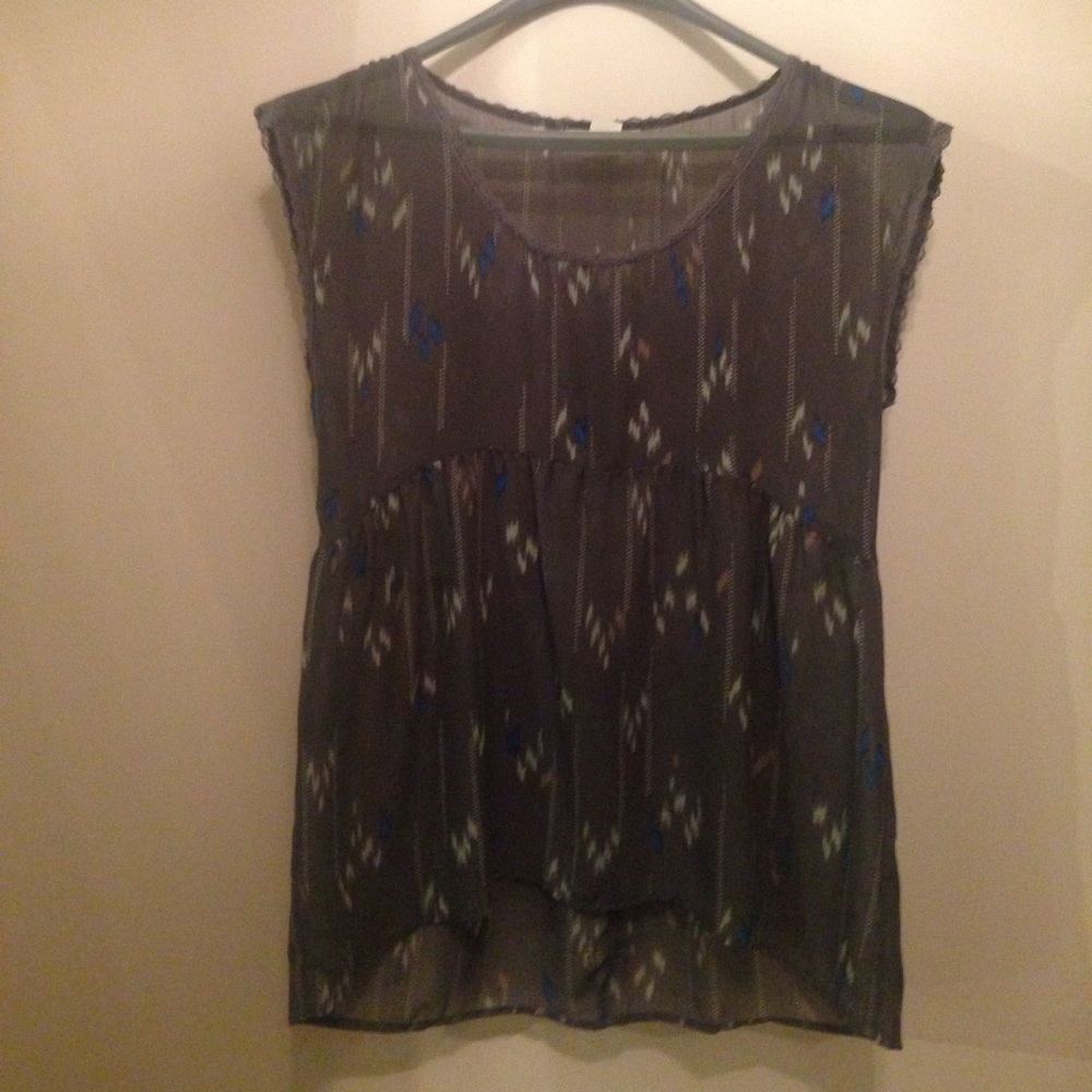 Festival, high-lo, flowy top