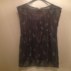 Festival, high-lo, flowy top