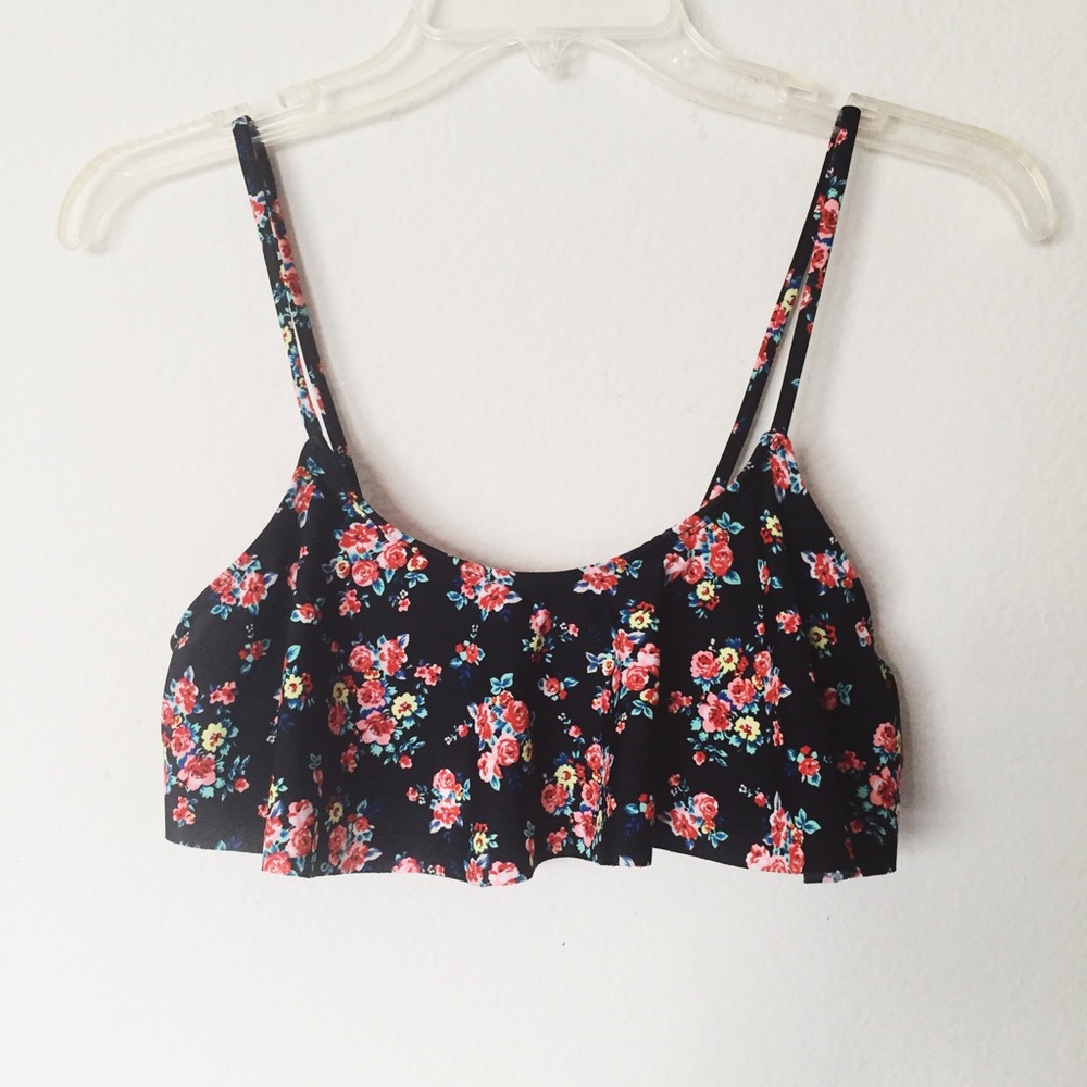 floral f21 bikini top