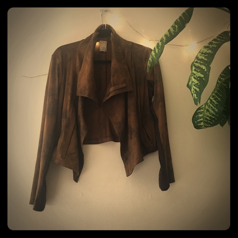 vegan leather biker jacket 🤘🦅✨