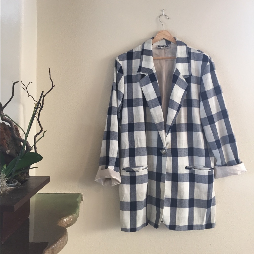 Vintage plaid coat