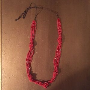 Orange Beaded Necklace